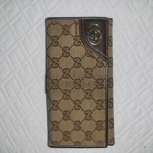 Gucci Britt GG Canvas Continental Long Wallet
